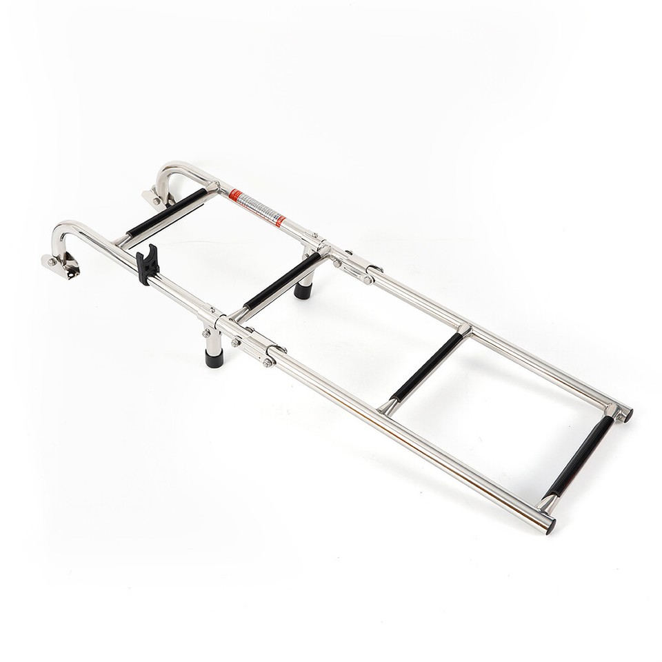 4 Step Boat Ladder Folding Inboard With Swim Platform Marine Stainless