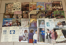 Crafting pamphlets plastic canvas, quilting, cross stitch, macrame etc lot of 28
