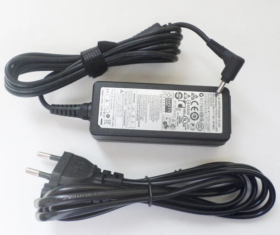 Cargador de batería genuino para Samsung Serie 5 ultrabook XE500C21-H01US cable de alimentación Foto 2 de 2