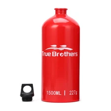 True Brothers 1.5L Gas Oil Fuel Bottle Aluminum Outdoor Camping Oil Storage
