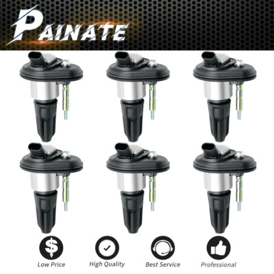 6X Ignition Coil OEM For Cassette 02-05 Chevy Trailblazer Canyon Envoy GMC UF303