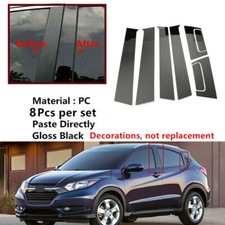 For Honda Hrv 16-22 Black Pillar Posts Side Window Trim Cover Decal Accessories For Honda Hrv 16-22 Black Pillar Posts Side Window Trim Cover Decal Accessories