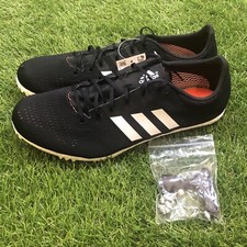 New Adidas Adizero Avanti Size 11 Boost Track  Field Spikes Black White CG3831