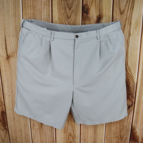 Haggar Chino Shorts Pleated Mens 44 