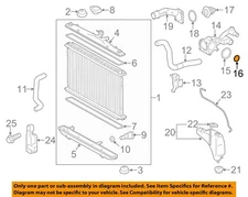 Lexus TOYOTA OEM 07-15 RX350 Radiator-Thermostat Housing O-Ring Seal 9676124021