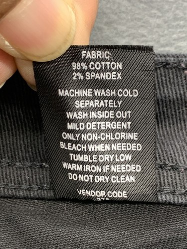 Akademics Denim Jeans Men's Size 36X30 Black Casual Dark Wash Low Rise - Picture 12 of 14