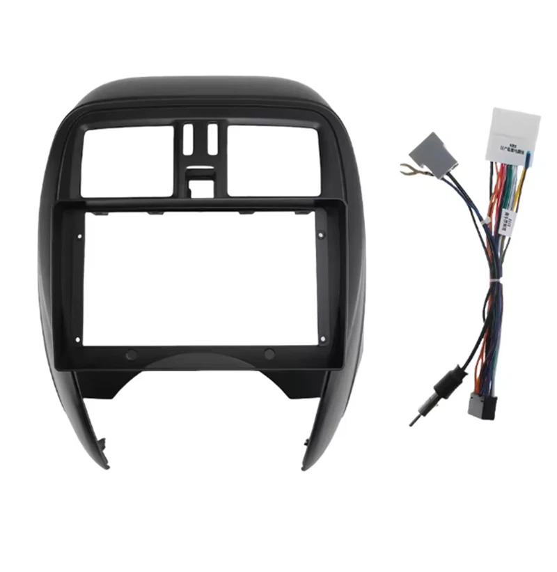 Kit de panel de montaje de tablero de 9 pulgadas Fascia Android para Nissan March Micra Foto 3 de 3