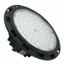 FARO LED INDUSTRIALE LAMPADA PER CAPANNONI 200W DISCO ROTONDO LUCE NATURALE IP65