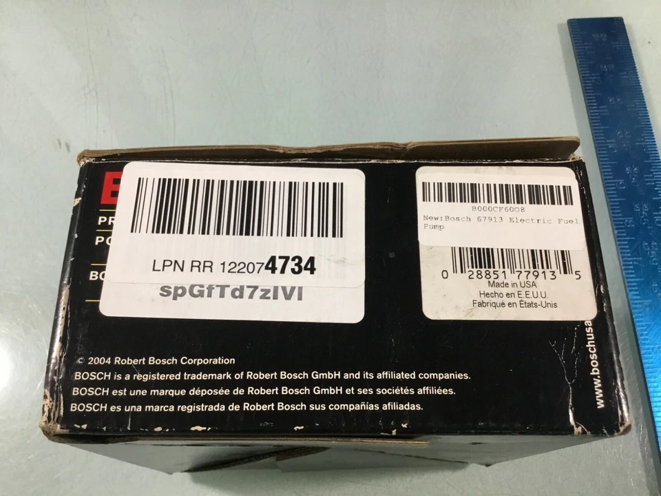 Bomba de combustible eléctrica Honda Odyssey Bosch 67913 02-04 nueva R Foto 3 de 4