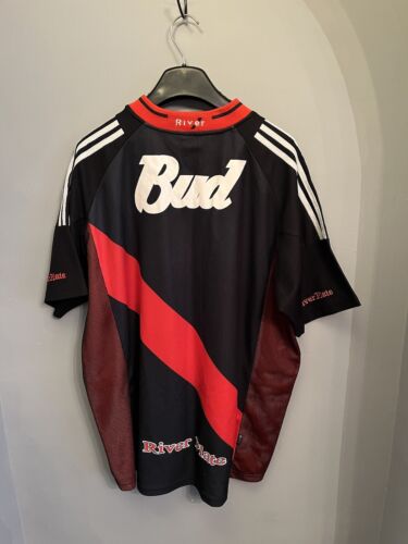 Camiseta Tercera Camiseta Argentina River Plate 2002-2004 Budweiser Oro Fútbol Top - Imagen 8 de 9