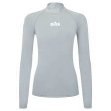 2024 Gill Womens ZenZero Rash Vest Long Sleeve - Light Grey - 5109W