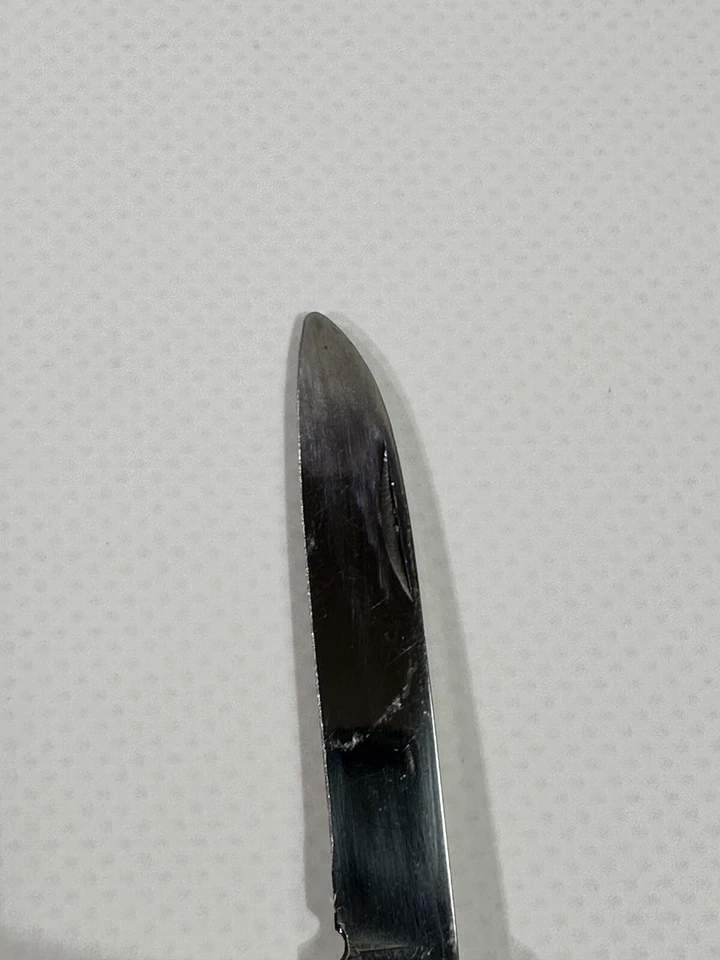 Vintage Taschenmesser Klappmesser Made in Germany Retro Messer Silber Knife Q138 - Bild 4 von 4