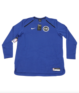 New Nike 2XL Tall Detroit Pistons Basketball Team Issued Long Sleeve Patch Shirt | eBay