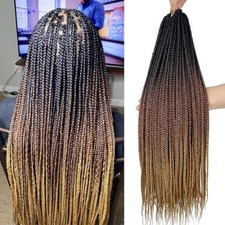 3 Packs Senegalese Twist  Crochet Hair 30 Inch Extra Long Pre-looped T27 D0P