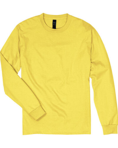 Hanes 5186 Unisex Cotton/Polyester Long Sleeve Tee Crew Neck Beefy-T T-Shirt - Picture 118 of 121