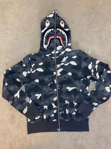 Sudadera con capucha Bape By A Bathing camuflaje que brilla en la oscuridad con completa talla pequeña | eBay