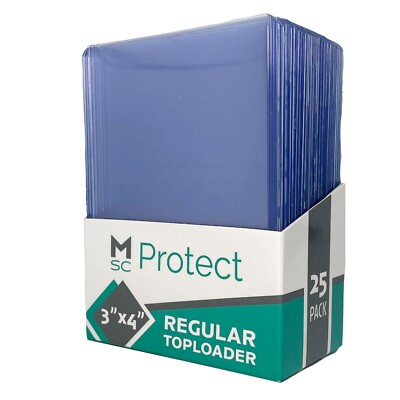 New 25pcs MSC Protect Top Loaders Toploaders Topload 3x4'' 35pt Ultra Pro Quality