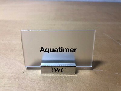 Display Plakette Platte - IWC Schaffhausen - Modell Aquatimer - Für Collectors