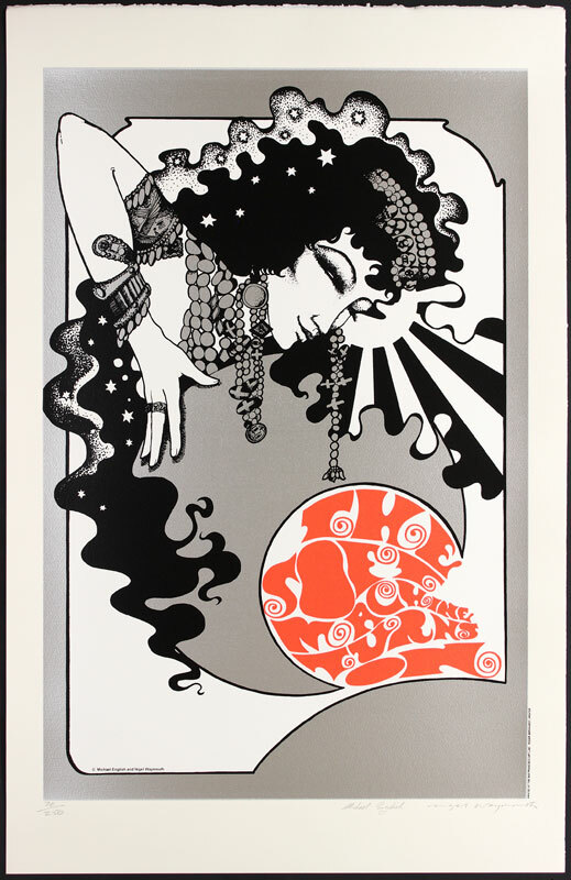 洋楽 Hapshash and the Colored Coat Hapshash and the Coloured Coat Soft Machine Poster Signed ed