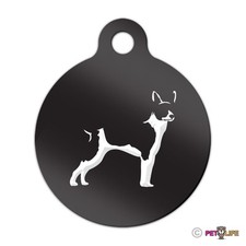 Rat Terrier Engraved Keychain Round Tag w/tab rattie Many Colors
