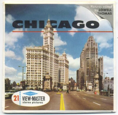 Chicago Illinois 1960's View-Master Packung A-551 Exc. Cond