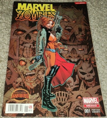 Rare HTF Marvel Zombies 1 NM- MX 1:25 Elsa Bloodstone Greg Land
