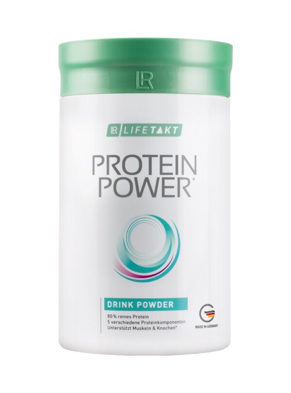 Boisson en poudre Protein Power LR Lifetakt saveur vanille pour la forme et l'énergie en pot de 375g
