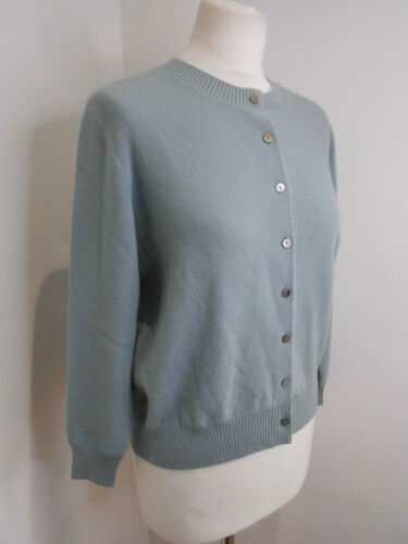 BNWT Holland and Holland Moss Stitch textured knit cardigan L 12 14 NEW cashmere - Picture 1 of 7