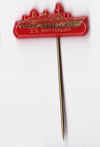 Vintage metal & plastic HOLLAND AMERICA LINE HAL pin badge 1960s NASM Amerika - Picture 20 of 37