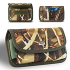 GRAND étui de téléphone robuste camouflage horizontal pour iPhone s'adapte avec étui sur