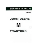 John Deere M  Tractor Service Repair Shop Manual 2001