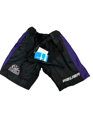NWT Bauer Ice Hockey Knights Cover Shell Black Shorts - Sz Junior Youth Medium