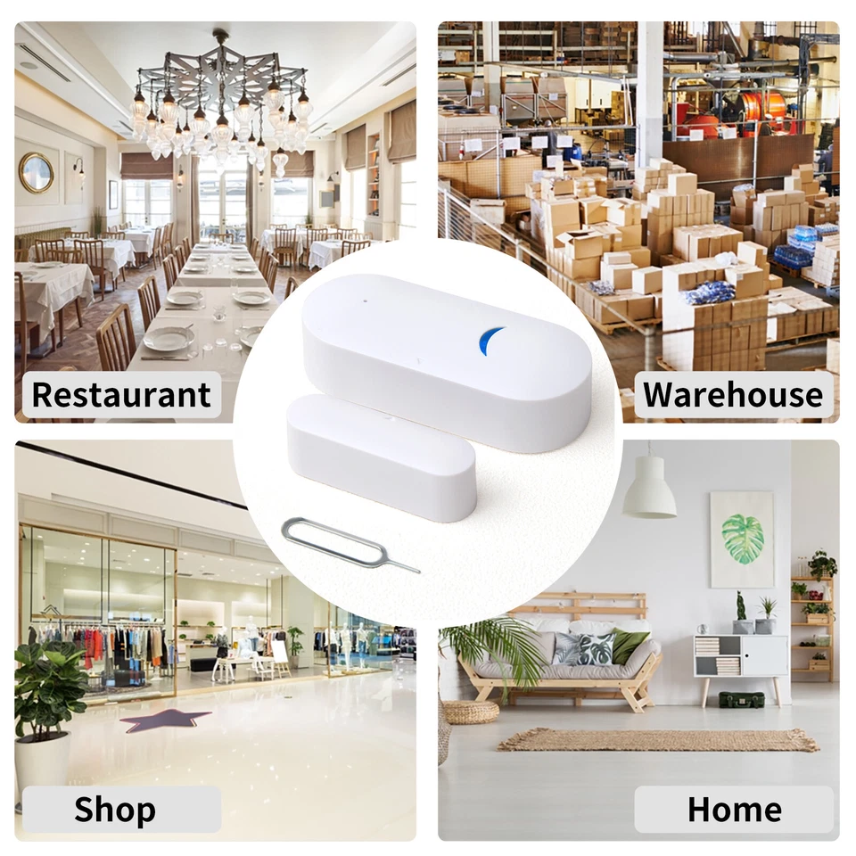 Wireless Wifi Home Alarm Sensor System Window Door Burglar Security Alexa Google - Image 3 of 4