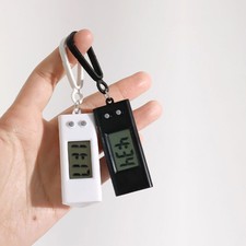 Mini Electronic Clock Keychain Silent Electro...