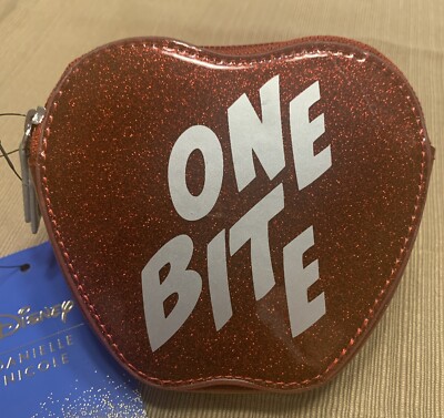 Disney Store Snow White Designer Danielle Nicole One Bite Apple Coin Purse NEW
