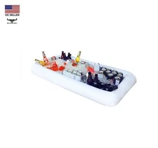 Inflatable Serving Bar Cooler Food & Drink Ice Chill 52"x25"x5.5" Picnic Camping