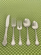 Oneida MORNING BLOSSOM Stainless Profile Burnished Flatware SMART CHOICE A73WU