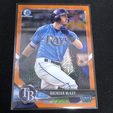 2018 Bowman Chrome Brendan McKay Prospect Orange Mojo Refractor #18/25