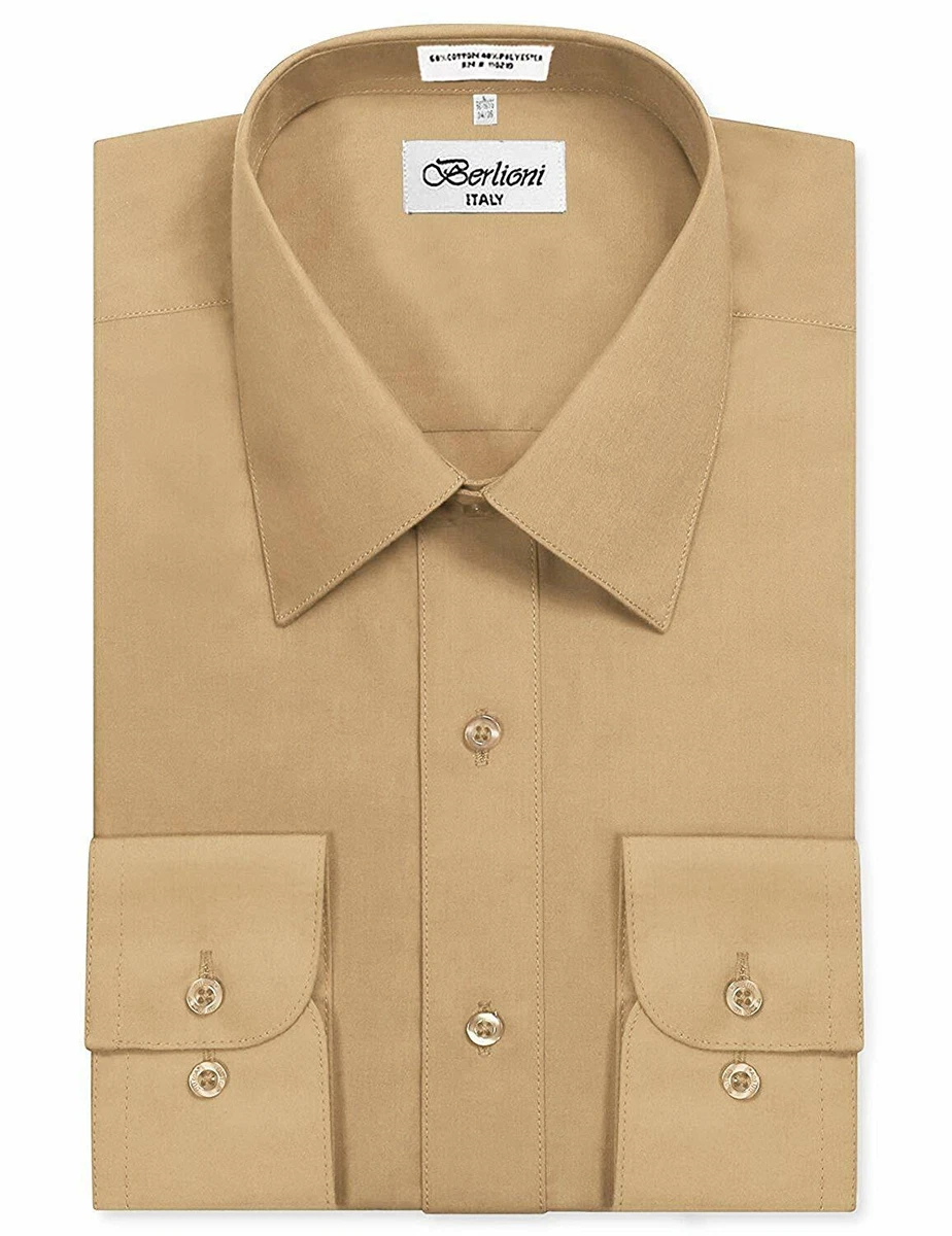 mens brown dress shirt products for sale | eBay