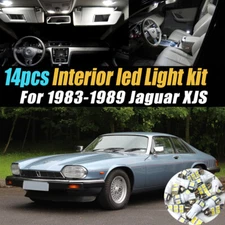 14Pc Super White Car Interior LED Light Bulb Kit for 1983-1989 Jaguar XJS