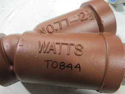 Watts Wye Strainer 2-1/2'' 250 SWP 400 WOG Threaded .062 Perforation SS Screen