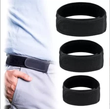 2pcs Black Belt Bro Titan No Buckle Elastic Belt — Fits 1.5 Inch Belt Loops 2pcs