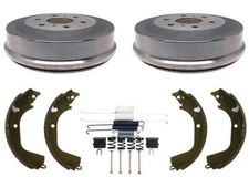 Premium Rear Brake Drum and Brake Shoe Service Kit Fits GMC Silverado 1500 09-13