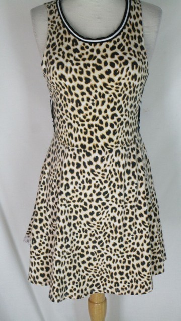 m and s pink leopard print dress