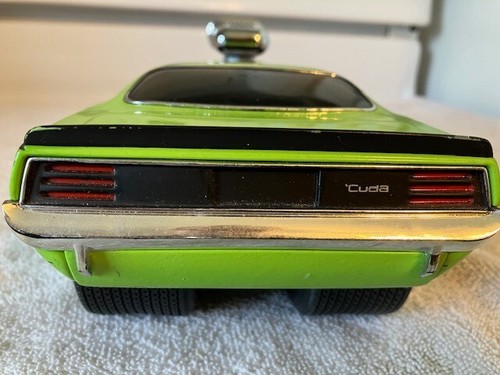 Vintage 1/18 Muscle Machines 1970 Cuda Blown Green Barracuda Funline - Picture 7 of 9