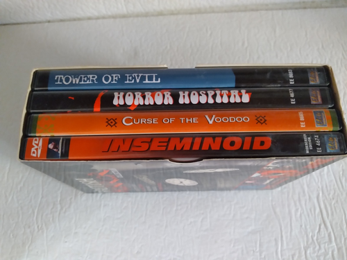 The British Horror Collection 4 DVD Box Set Horror Hospital Curse of the Voodoo - Imagen 5 de 5