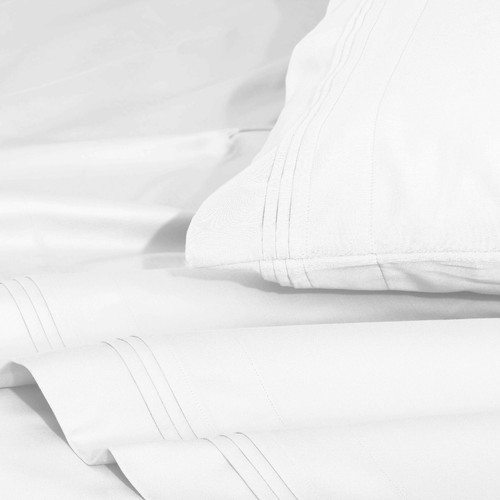 Egyptian Cotton Deep Pocket Solid Luxury 1500 Thread Count 4 Piece Bed Sheet Set - Picture 113 of 113