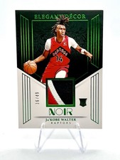 Ja’Kobe Walter 2024-25 Panini NOIR Green Elegant Decor Rookie Jersey /49 (RC)