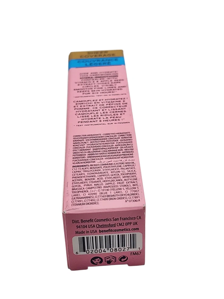 Benefit Boi-ing Hydrating Concealer # 3 Sheer Coverage .12 oz FULL SIZE - Image 2 of 2