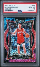 2024-25 Panini Select Reed Sheppard Cosmic Prizm Concourse Rookie RC #68 PSA 10